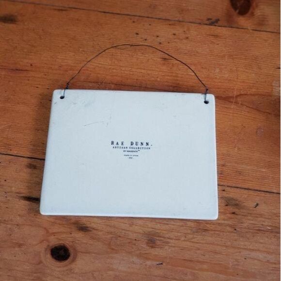 Rae Dunn "Namaste In Bed" Ceramic Wall Plaque - Picture 4 of 4